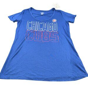 Campus Lifestyle Women's Size Small T-Shirt Chicago Cubs Blue New